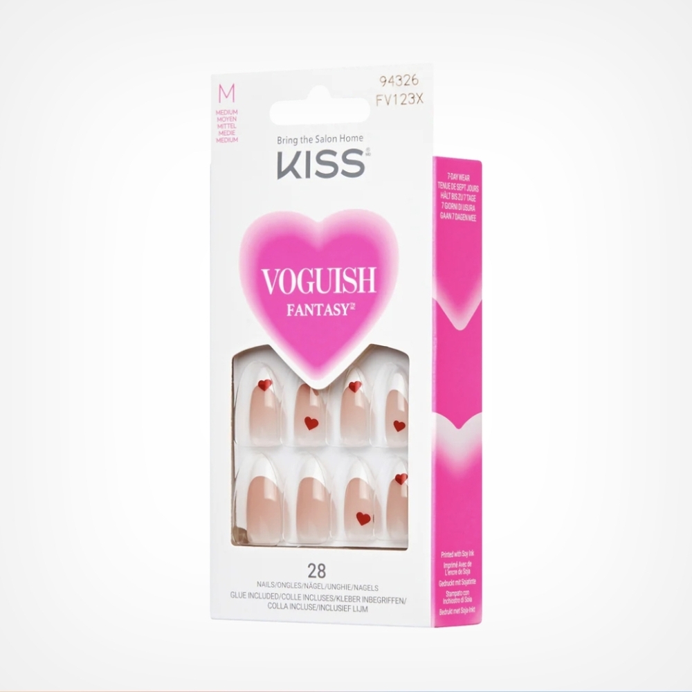 NEW! KISS Voguish Fantasy Heart Nails